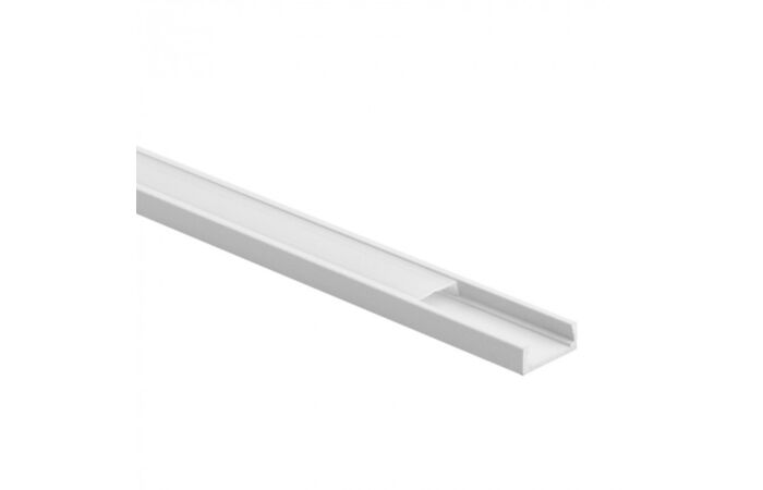 ECO LIGHT Profil LED N02 přisazený hliníkový bílý 2m + difuzor opál/mléčný + 4x koncovka