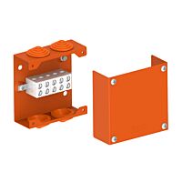 KOPOS Krabice KPK 125_PO16 1000V požárně odolná 4 x 16 mm², 125x125x48 mm, kov, IP40 oranžová
