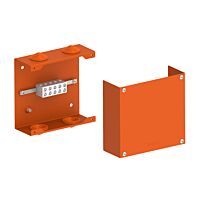 KOPOS Krabice KPK 200_PO16 1000V požárně odolná  4 x 16 mm², 190x203x75 mm, kov, IP40 oranžová
