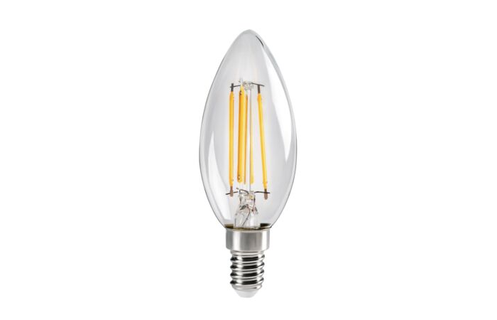 KANLUX Žárovka LED 4,5W-40 E14 2700K svíčka čirá Filament