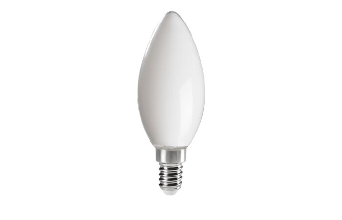 KANLUX Žárovka LED 4,5W-40 E14 2700K svíčka bílá matná Filament