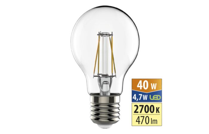 MCLED Žárovka LED 4,7W-40 E27 2700K 320°
