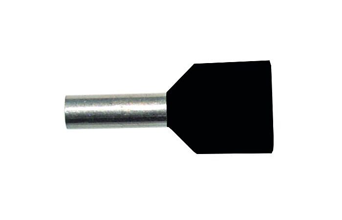 PROTEC Dutinka PAEH  1,5/12mm lisovací černá dvojitá