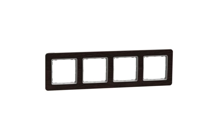 SCHNEIDER Sedna Design & Elements Rámeček čtyřnásobný Wenge