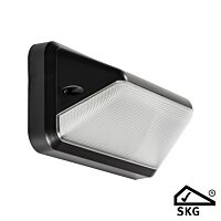 PROLUMIA Svítidlo LED Pro-Fit s krytem, černá barva, semi-transparentní difuzor, soumrakové čidlo, 3000K/4000K,  IP66