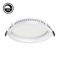 PROLUMIA Svítidlo LED Pro-Logic 200 stmívatelný DALI+0/1-10V, Ø2280x53mm, pro výřez Ø 200-210mm, max.22W, IP54, bílá, nastavitelné 3000/3500/4000K