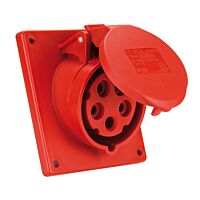 PCE Zásuvka 32A/400V 5-pól. IP44 vestavná šikmá