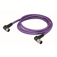 WAGO Kabel 756-1106/060-020 PROFIBUS Zásuvka M12B úhlová Zástrčka M12B úhlová, fialová 2m