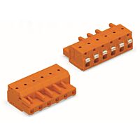 WAGO Svorka 2231-702/026-000 1vodičová pružinová Tlačítko Push-in CAGE CLAMP®, oranžová