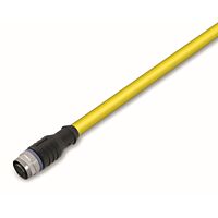 WAGO Kabel 756-1501/060-020 systémové sběrnice, pro vlečné řetězy Zásuvka M12B přímá 5pólová, žlutá 2m