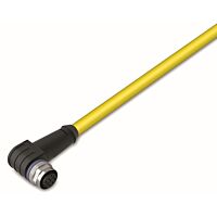 WAGO Kabel 756-1502/060-020 systémové sběrnice, pro vlečné řetězy Zásuvka M12B úhlová 5pólová, žlutá 2m