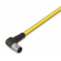 WAGO Kabel 756-1504/060-020 systémové sběrnice, pro vlečné řetězy Zástrčka M12B úhlová 5pólová, žlutá 2m