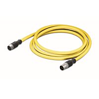 WAGO Kabel 756-1505/060-020 systémové sběrnice, pro vlečné řetězy Zásuvka M12B přímá Zástrčka M12B přímá, žlutá 2m