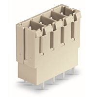 WAGO Konektor 831-3605 s pájecími piny THT Pájecí kontakt 1,0 × 1,2 mm Rovné provedení, šedá