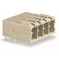 WAGO Konektor 831-3624 s pájecími piny THT Pájecí kontakt 1,0 × 1,2 mm Úhlové provedení, šedá