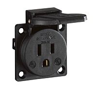 ABL SURSUM Zásuvka 15A 125V vestavná IP44 černá