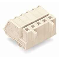 WAGO Konektor 721-313/008-000 1vodičový (zásuvka), úhlový CAGE CLAMP® 2,5 mm², šedá