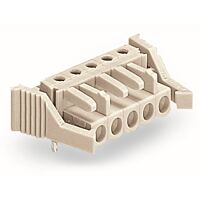 WAGO Konektor 722-243/039-000 pružinový THT Úhlové provedení Rozteč 5 mm, šedá