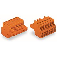 WAGO Svorka 231-2314/026-000 2vodičová pružinová Push-in CAGE CLAMP® 2,5 mm², oranžová