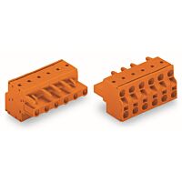 WAGO Svorka 231-2707/026-000 2vodičová pružinová Push-in CAGE CLAMP® 2,5 mm², oranžová