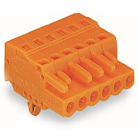 WAGO Konektor 231-314/008-000 1vodičový pružinový CAGE CLAMP® 2,5 mm², oranžová
