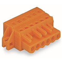 WAGO Konektor 231-314/031-000 1vodičový pružinový CAGE CLAMP® 2,5 mm², oranžová