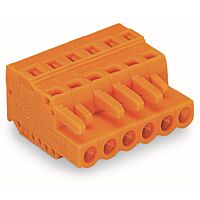 WAGO Konektor 231-314/102-000 1vodičový pružinový CAGE CLAMP® 2,5 mm², oranžová