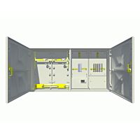 ELPLAST Skříň PER 2+PG6 komplet s přepážkou 96