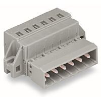 WAGO Konektor 231-614/019-000 1vodičový s pájecími piny CAGE CLAMP® 2,5 mm², šedá