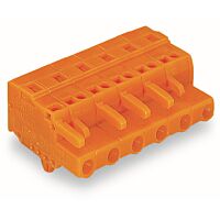 WAGO Konektor 231-702/008-000 1vodičový pružinový CAGE CLAMP® 2,5 mm², oranžová