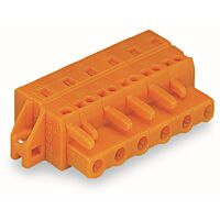 WAGO Konektor 231-702/031-000 1vodičový pružinový CAGE CLAMP® 2,5 mm², oranžová