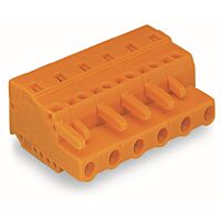 WAGO Konektor 231-711/026-000 1vodičový pružinový CAGE CLAMP® 2,5 mm², oranžová