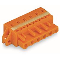 WAGO Konektor 231-711/027-000 1vodičový pružinový CAGE CLAMP® 2,5 mm², oranžová