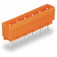 WAGO Konektor 231-764/001-000 s pájecími piny THT Pájecí kontakt 1,2 × 1,2 mm Rovné provedení, oranžová