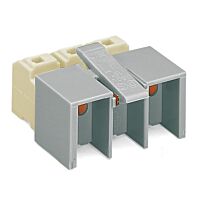 WAGO Svorka 272-413/272-419 pro připojení síťového napětí Bez kontaktu PE Bez tlačítka, bílá/šedá