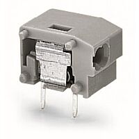 WAGO Svorka 235-851 2vodičová s možností řadového připojení na desky plošných spojů 0,75 mm² Rozteč 10/10,16 mm, šedá