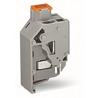 WAGO Svorka 711-191 transformátorová pojistková pro pojistku 5 × 20 mm připojení vodičů CAGE CLAMP®, šedá