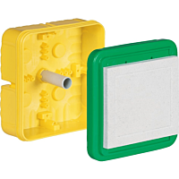 KAISER  Krabice univerzální čtvercová  s víkem 180x180x90 mm, do betonu