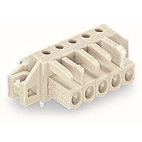 WAGO Konektor 722-244/031-000 pružinový THT Úhlové provedení Rozteč 5 mm, šedá