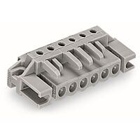 WAGO Konektor 232-243/047-000 pružinový THT úhlové provedení rozteč 5 mm šedá