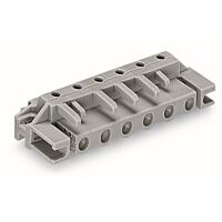 WAGO Konektor 232-843/047-000 pružinový THT úhlové provedení rozteč 75 mm šedá