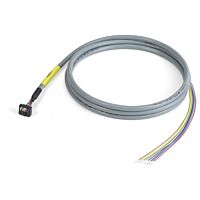 WAGO Kabel 706-100/1301-200 připojovací 10pól konektor dle DIN 41651; otevřený konec; délka 2m; průřez vodiče 0,14 mm²; Komponenty UR