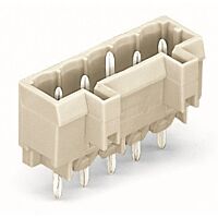 WAGO Konektor 721-143/001-000 s pájecími piny THT Pájecí kontakt 1,0 × 1,0 mm Rovné provedení, šedá