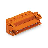 WAGO Konektor 731-636/114-000 1vodičový s pájecími piny CAGE CLAMP® 2,5 mm², oranžová