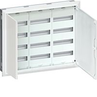 HAGER Skříň FWU43S, 144TE, zapuštěný,  oceloplechový, bezšroubové svorky, IP30