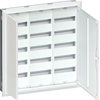 HAGER Skříň FWU53S, 180TE, zapuštěný, oceloplechový, bezšroubové svorky, IP30