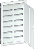 HAGER Skříň FWU62S, 144TE, zapuštěný, oceloplechový, bezšroubové svorky, IP30