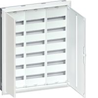 HAGER Skříň FWU63S, 216TE, zapuštěný, oceloplechový, bezšroubové svorky, IP30