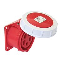 PCE Zásuvka 16A/230V vestavná 3-pólová, IP67, 75x75mm, přímá