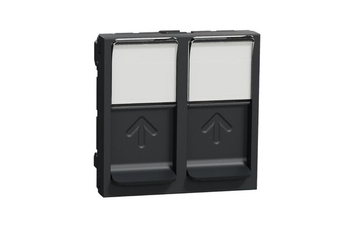 Deska Unica 2xRJ45 S-ONE 2m antracit